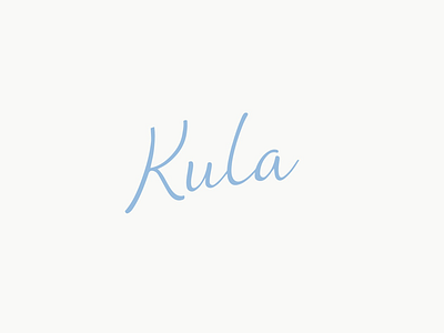 Kula Script brand juice bar kula logo logo mark mahalo ocean inspired script script logo yoga yoga studio
