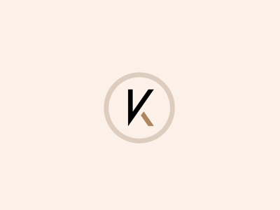 K Mark circle k circle monogram k k logo letter logo letter mark minimal minimalist modern monogram neutral sans serif