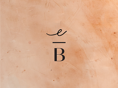 Monogram b branding e elegant logomark minimal modern monogram script su mark