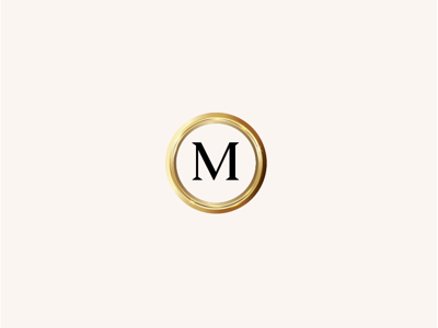 Malloves’s Jewelers Submark brand diamonds gold gradient jeweler jewelry logo luxury luxury brand m monogram submark