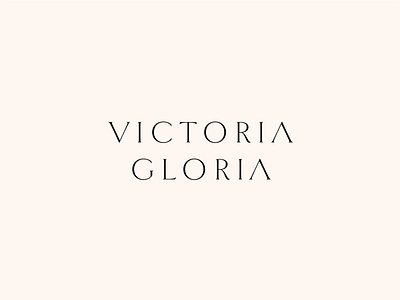 Victoria Gloria Branding branding clean design logo logo design logo mark minimal minimalist modern typography
