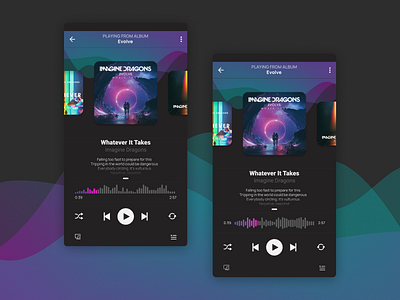 Music Player Design 009 100daysofui app design mobile mobile ui mobile uiux music music player music player app music player ui ui uiux ux