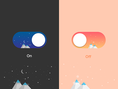 On/Off Switch 015 100daysofui dark mode design figma illustration light mode on off switch switch switcher ui uiux ux vector