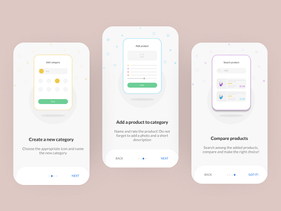 Onboarding For Product Rater App