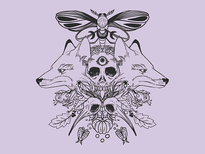 Foxes + Skulls + Moths + Autumn Leaves