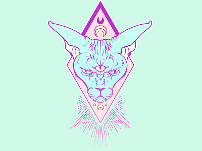 Sphynx Cat Vector Artwork