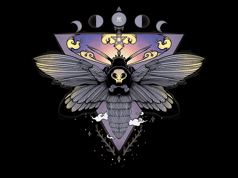 Death Head Moth Illustration mother skull butterfly bug death head hawk moth death head moth moth digital art tshirt design illustrator drawing ipad artwork ipad art illustration apple pencil