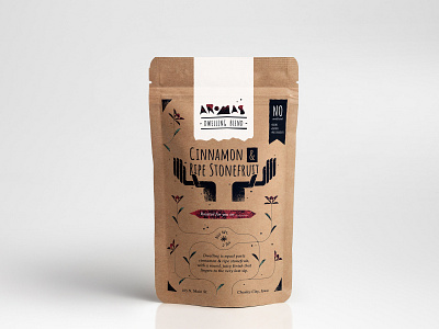 Aromas Coffee Blend Package Design