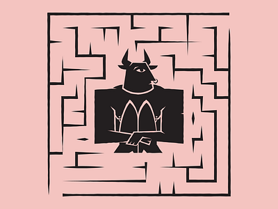 Mythopoeic Minotaur design graphic design identity illustration logo vector vocabulary