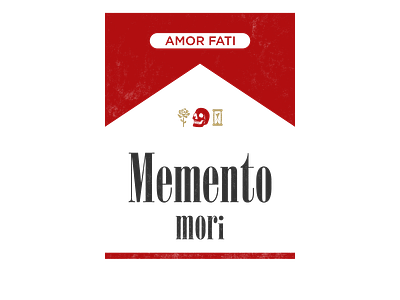 Memento Mori Reds amorfati marcus aurelius philosophyquotes stoic stoicism typography