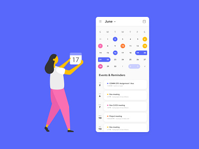 038 - Calendar calendar calendar app calendar design calendar ui dailyui dailyui 038