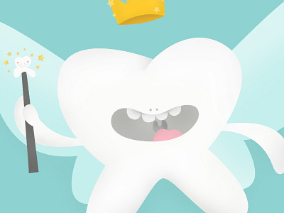 Tooth fairy dentist illustration tooth tooth fairy vector