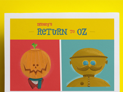 Return to Oz - Sneak peek disney illustration oz peak pumpkin return robot sneek to