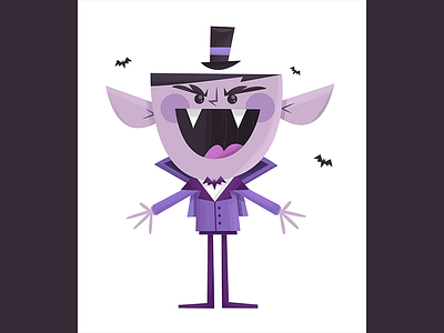 Monsters | Vampy bats dracula monster neck nibbler purple rain vampire vlad