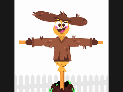 Billy billy character illustration scarecrow vector