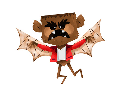 Manbat bat bats evil furry halloween manbat monsters