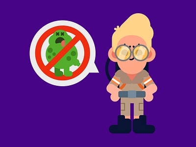 Holtzmann character ghostbusters holtzmann illustration reboot slimer who you gonna call
