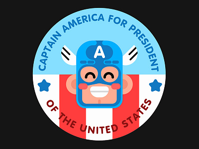 Vote for Cap! america captain america illustration marvel president vote