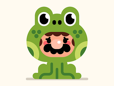 Anxiety Mario character frog suit frogs mario super mario bros 3 vector