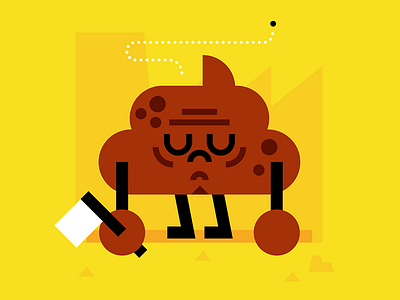 Poopy Mondays character fun illustration monday mondays poop poopy vector