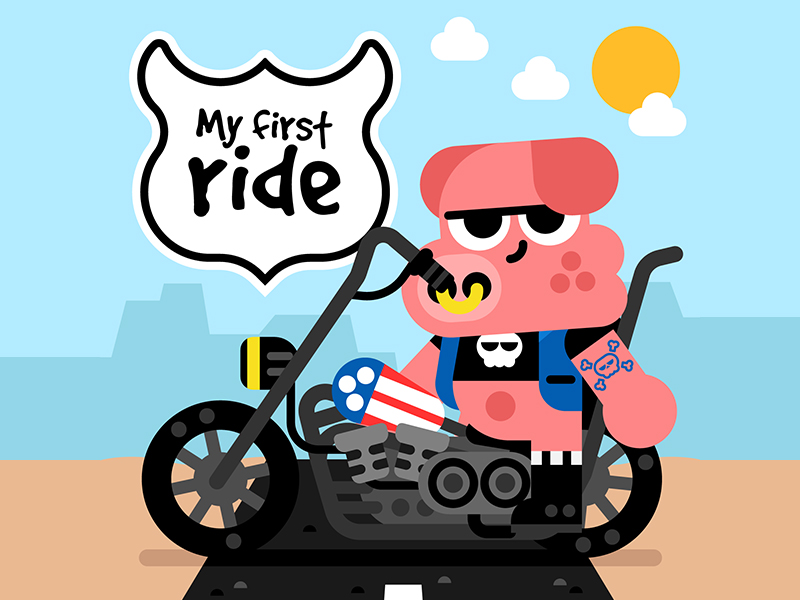 my first animal ride on
