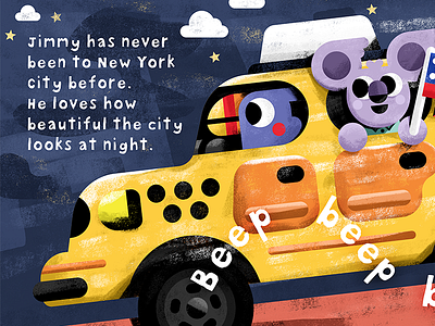 NYC animals bird book city cute illustration illustrator kidslit nyc read taxi toddler