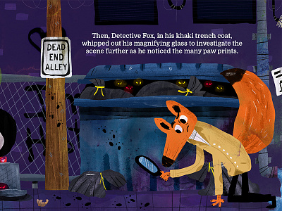 Detective Fox book colour cute detective draw drawing fox fun illustration illustrator kids orange