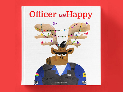 Officer (un)Happy animal book colour cute draw drawing fun illustration illustrator kids orange