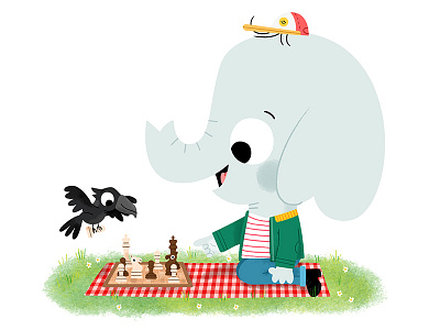 A game of Chess animals cute drawing fun illustration illustrator kids kidslit