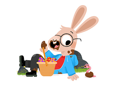 Easter break! animals bunny cute drawing easter fun illustration illustrator kids kidslit