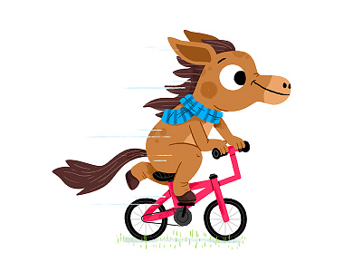 #illustratornightmare animals bike character colour cute drawing fun illustration illustrator kids kidslit