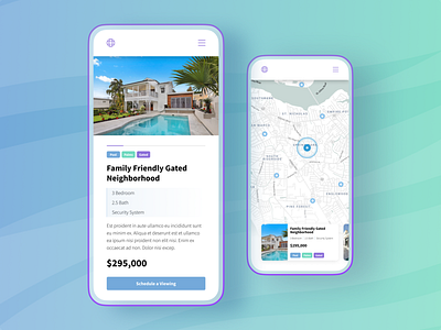 UI Challenge Day 20 design house location location tracker mobile modern real estate ui ux