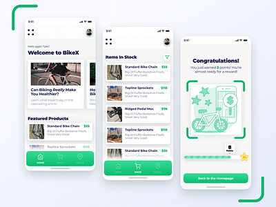 BikeX - Bike Part Shopping and Reward Program!