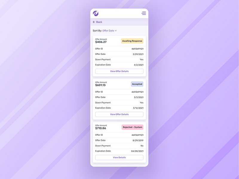 Mobile Responsive Table by Tyler Honeycutt on Dribbble
