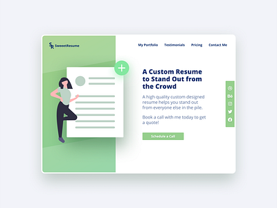 Custom Resume Designer Website