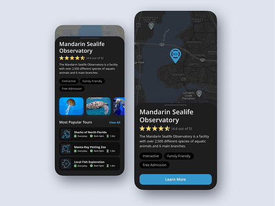 Museum and Observatory Locator app design directions learning location location app mobile mobile app modern museum tourism tours ui ux