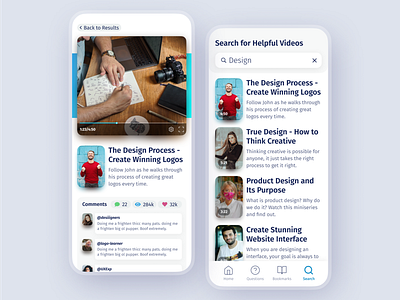 Designer Learning Platform classes learn learning learning app learning management system learning platform modern school social app teaching app ui ux video watch