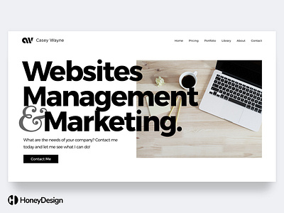 Casey Wayne One above the fold abovethefold black white branding design developer home page icon landing landing page logo minimalist monotone typography ui ux