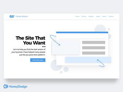 Casey Wayne Two above the fold abovethefold blue website design developer home page homepage illustration landing landing page minimalist modern money simple design typography ui ux vector