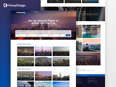 Cleartrip design home page landing modern travel travel 2 travel agency travel agent ui ux