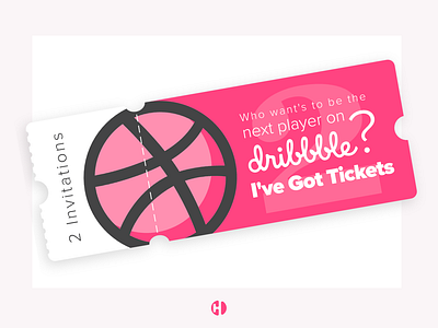 Two Dribble Invitations! design dribbble debut dribbble invitation dribbble invitations dribbble invite dribbble invite giveaway dribbble invites icon icon design illustration modern ticket ticketing typography ui uix ux ux challenge web design