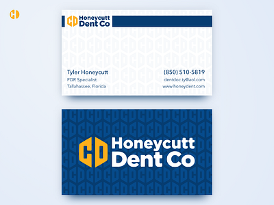 Honeycutt Dent Co Business Cards branding busines card business card contact contact card design icon illustration logo minimalist modern typography vector