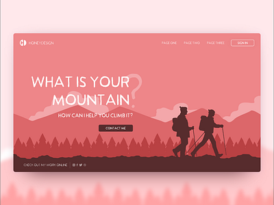 What’s Your Mountain? above the fold art cms css developer html ui ux web design webflow