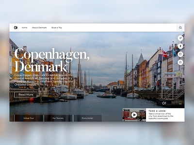 Copenhagen cms copenhagen denmark landing page modern travel ui ux webflow