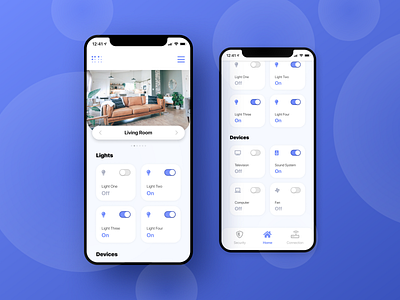 Smart Home Manager app design design home minimalist mobile ui modern smarthome ui ux