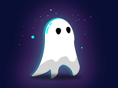Ghost adobe cute ghost illustration illustrator ilustração photoshop