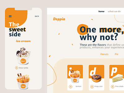 Deeppia app design brand design food app food website homepage design landing page ui ux web app design web design