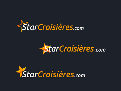 Stars Croisieres app branding design logo typography vector