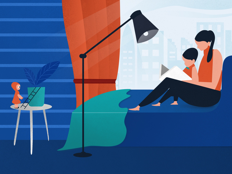 Scenario illustration by David Evans on Dribbble