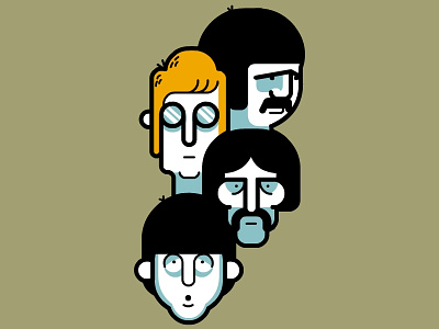 Beatles band beatles character icon lennon mccartney music pop poster ringo rock